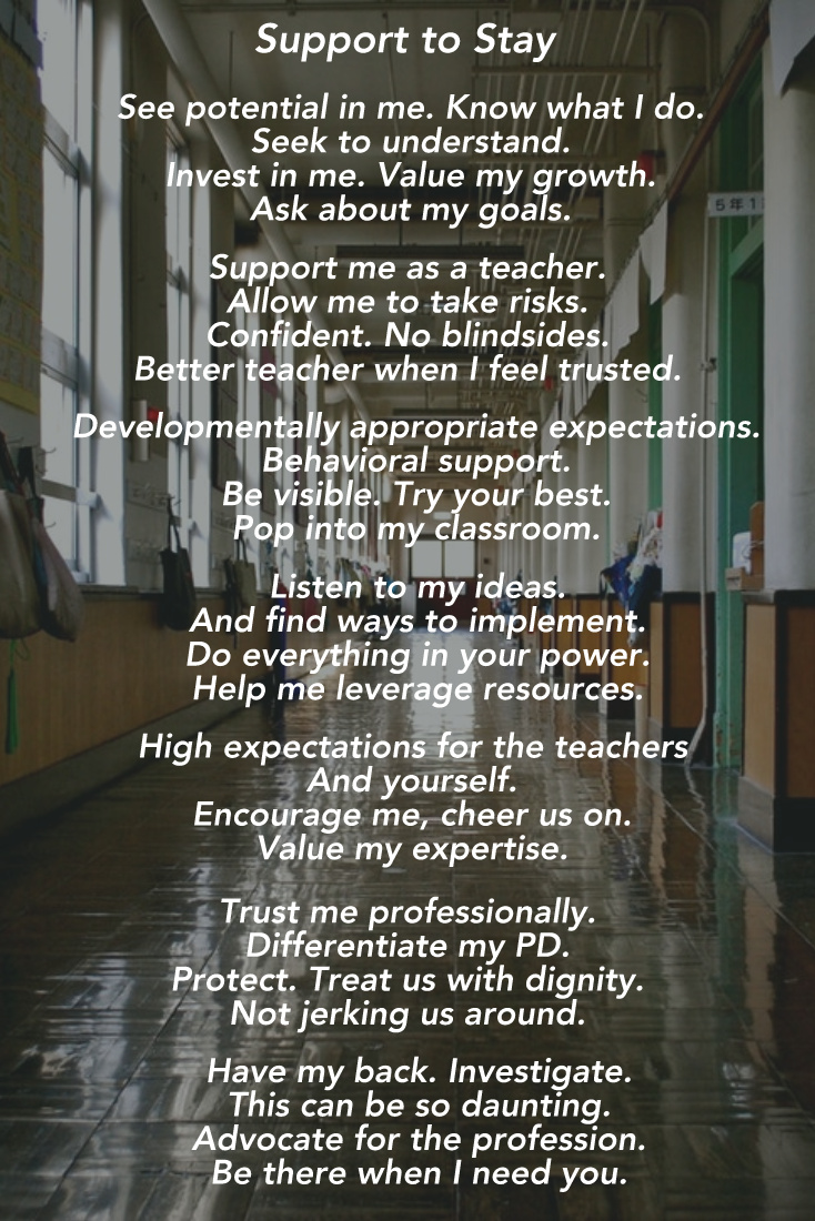 Support to Stay poem