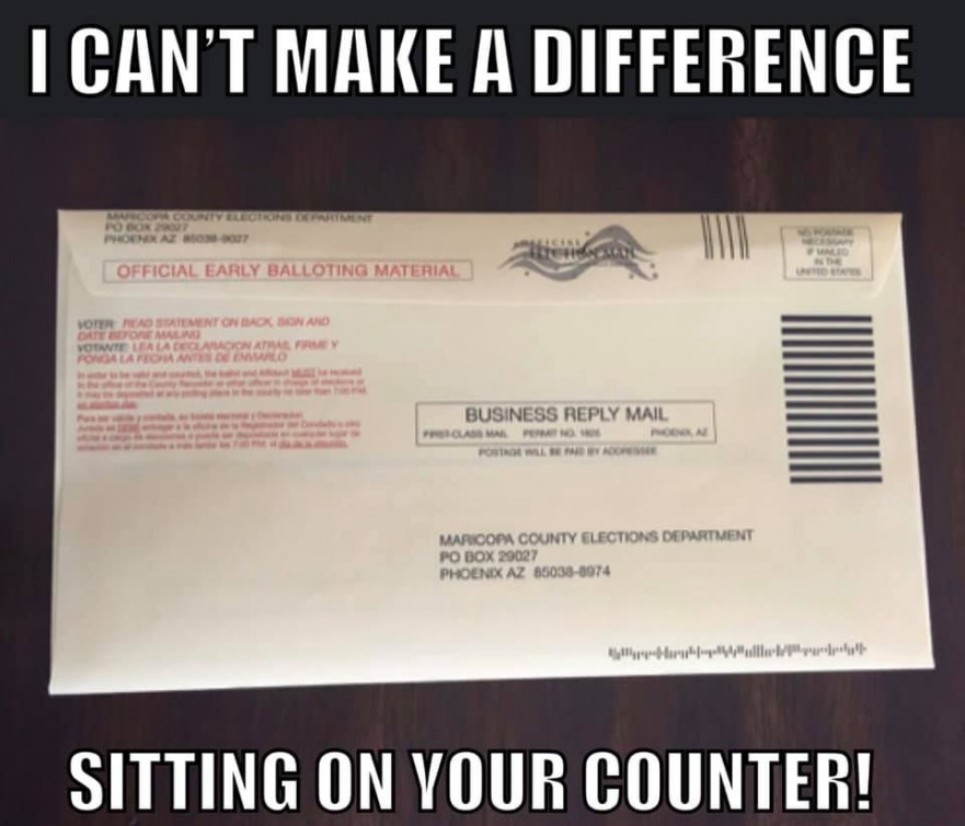 Ballot on Counter