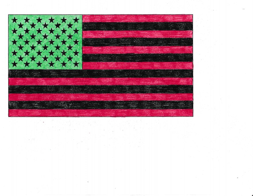 Afriacan American Flag